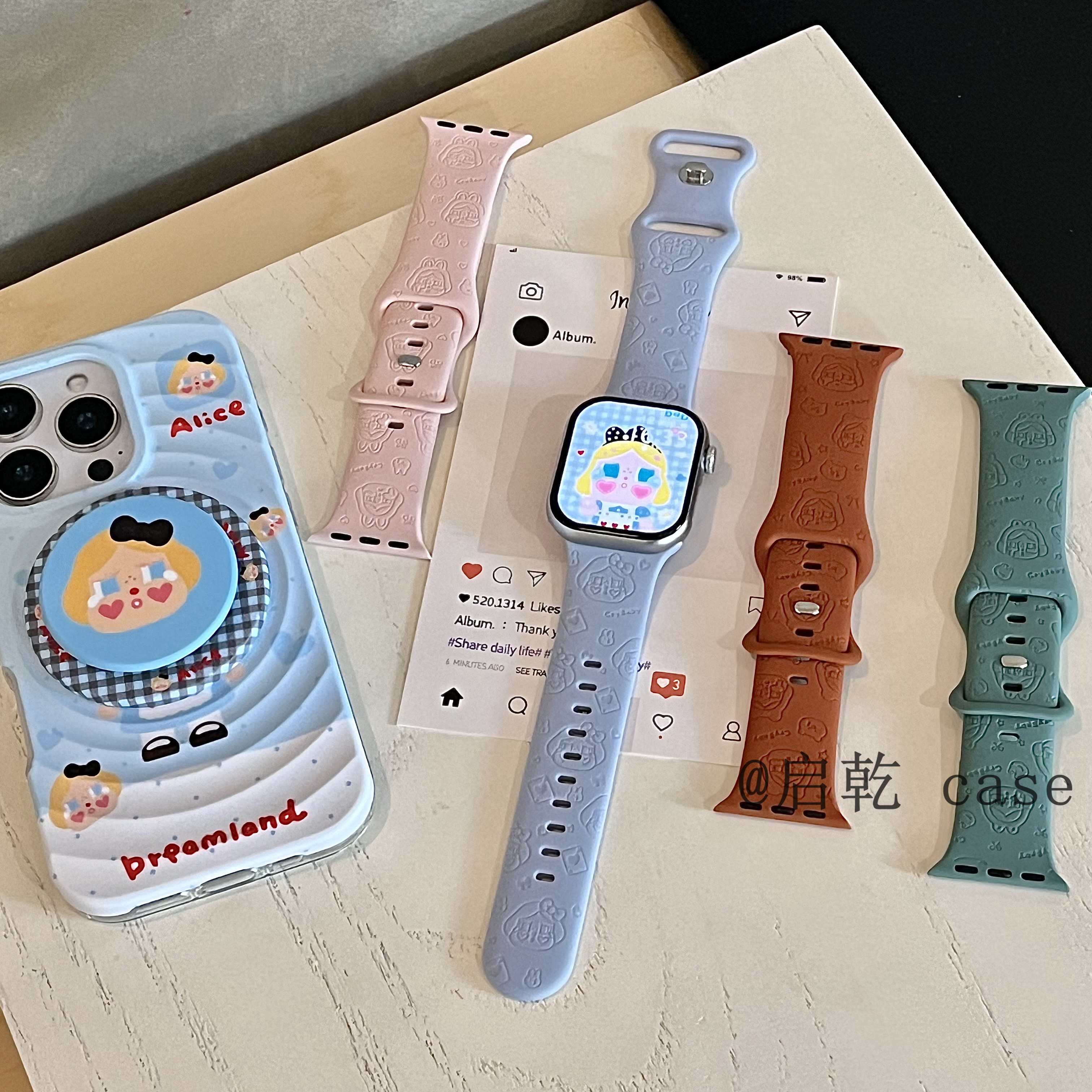 适用苹果手表表带硅胶