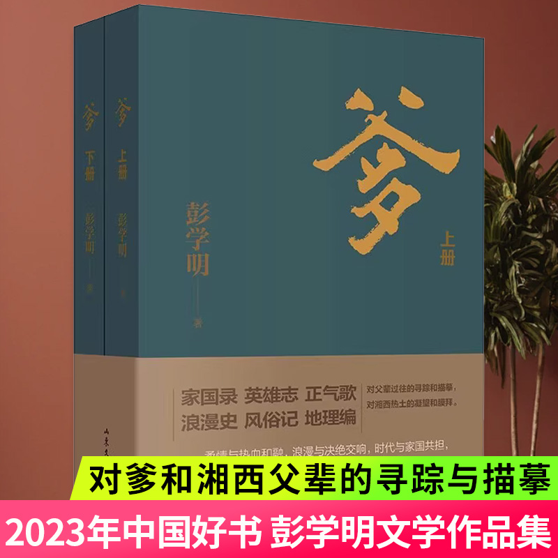 2023中国好书爹上下套装2册彭学明作品对爹和湘西父辈的寻踪与描摹呈现的是爹和湘西父辈的纷繁人生中国男儿的家国情怀娘