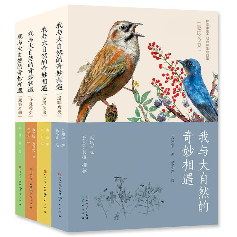 我与大自然的奇妙相遇系列全套4册 发现昆虫/追踪鸟类 班班有读 第十三期阅读书目 7-14周岁少儿认知大自然动植物科普百科书籍
