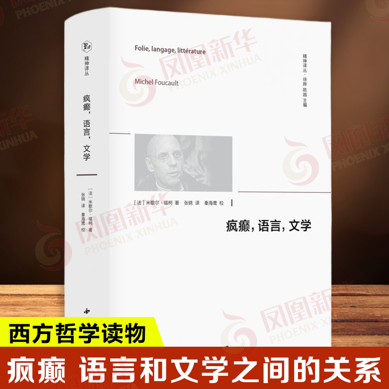 疯癫语言文学 法 米歇尔福柯 著 精神译丛 疯子在社会中的身份和位置 疯癫 语言和文学之间的关系 以及20世纪60年代文学分析的演变