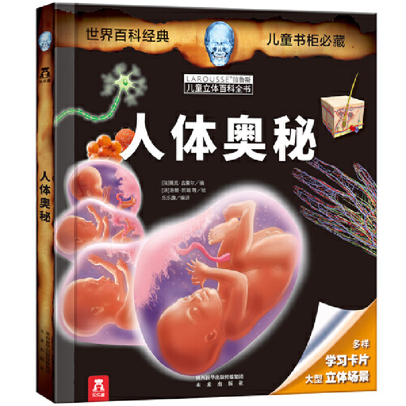 人体奥秘-拉鲁斯儿童立体百科全书[法]卡米勒·法德尔等/编，[法]斯特凡娜·安贝儿-巴塞等/绘，乐乐趣出品儿童文学