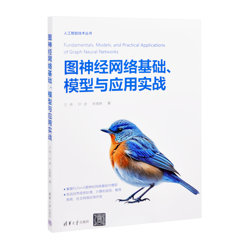 图神经网络基础、模型与应用实战（人工智能技术丛书）兰伟 叶进 朱晓姝计算机控制仿真与人工智能清华大学出版社有限公司
