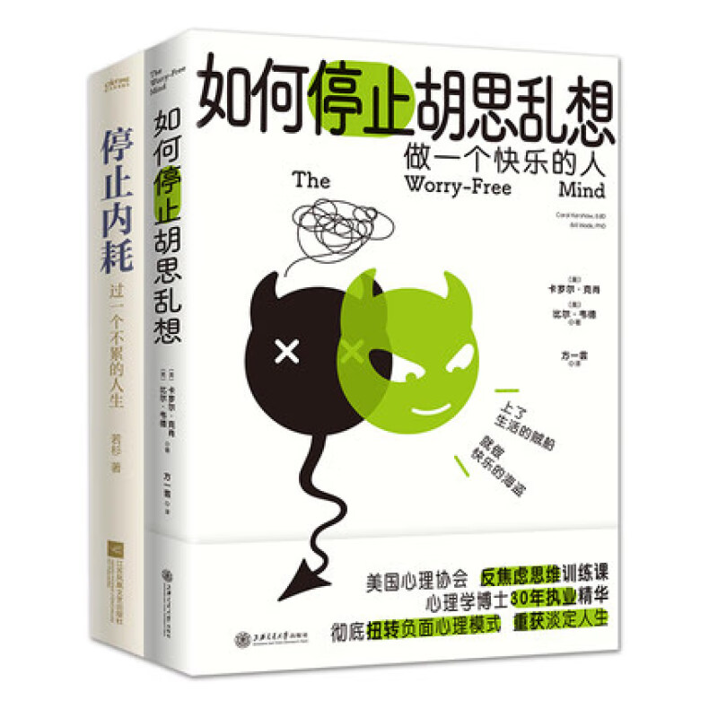 停止内耗+如何停止胡思乱想 若杉 等著 做一个快乐的人 自我实现励志成功心理 安徽大学出版社 新华正版书籍