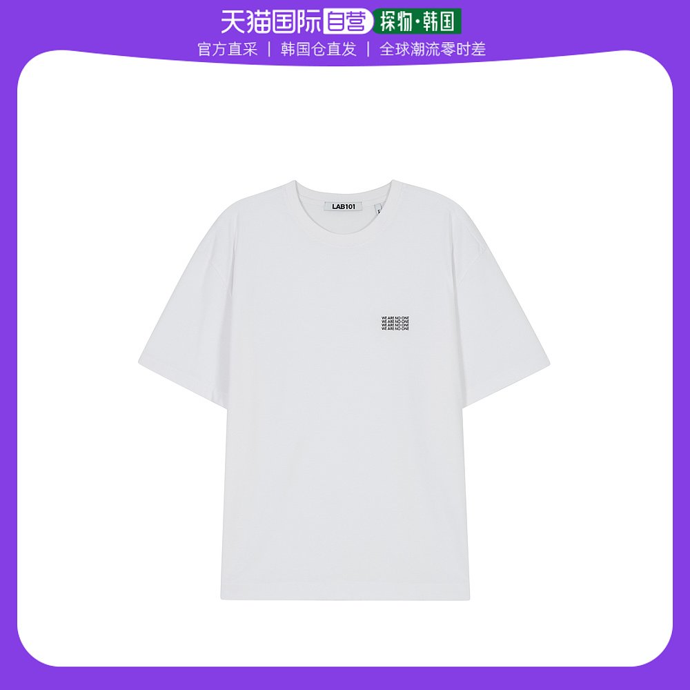 韩国直邮lab101通用上装T恤印花