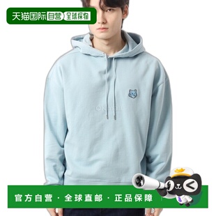 韩国直邮MAISON KITSUNE 大胆狐狸头贴片大连帽衫 (LM00705KM0001