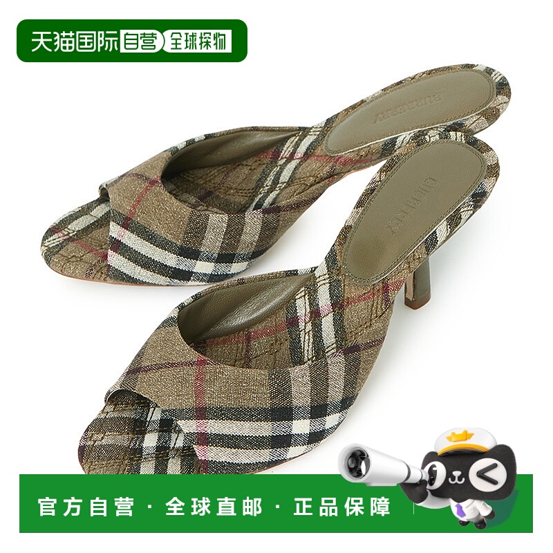 1h可退 韩国直邮burberry 女士 凉鞋高跟单鞋细高跟