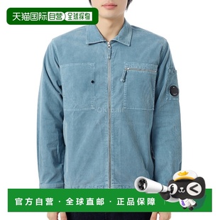 19CMOS097A 韓國直郵CP COMPANY 燈芯絨鏡片拉鏈襯衫 006410O