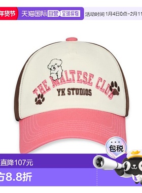 韩国直邮WAIKEI韩国小众设计师狗狗图案时尚日常棒球帽YK23SSAC04