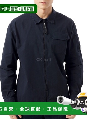 韩国直邮CP COMPANY 有机华达呢全拉链外套衬衫 (18CMOS124A 1101