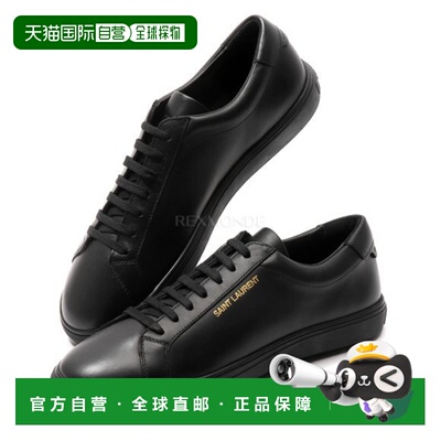 韩国直邮SAINT LAURENT PARIS 606833 0ZS00 1000 运动鞋牛皮