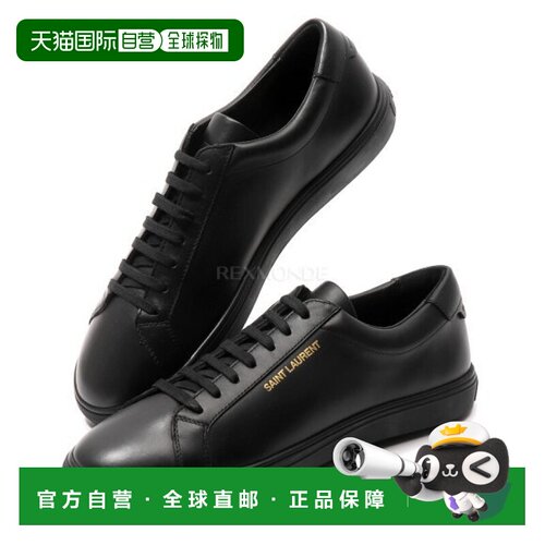 韩国直邮SAINT LAURENT PARIS 606833 0ZS00 1000 运动鞋牛皮
