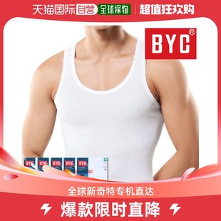 马甲 背心 韩国直邮BYC 男士 T恤 BYC 无袖 吊带 纯棉 5枚