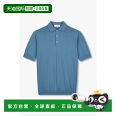 蓝色短袖 纯棉 polo 韩国直邮LARDINI 针织衫 1915128020000