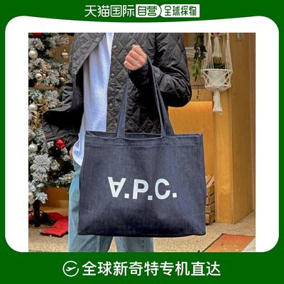 韩国直邮APC 单肩包 牛仔环保袋