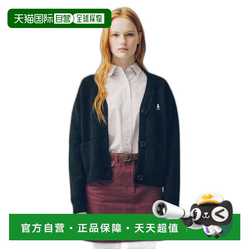 韩国直邮YALE秋冬新款韩版小熊校园日常复古针织衫女款YEW1KC203A