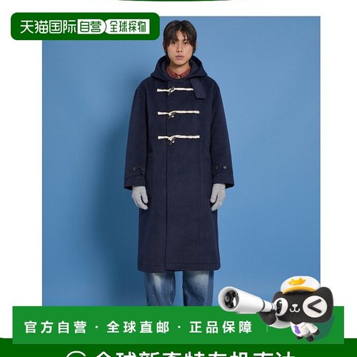 韩国直邮WAIKEI韩国小众设计师狗狗图案时尚日常秋冬大衣YKBD03CT