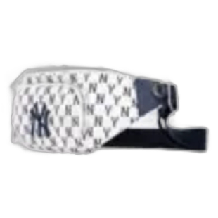 韩国直邮mlb单肩包腰包大标白色拉链便携收纳3AHSM012N-50CRD