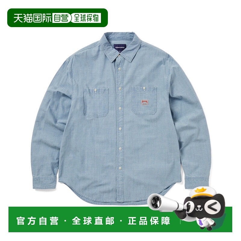 韩国直邮THISISNEVERTHAT 公用男衬衫TN251WSHTL01BLU Chambray S