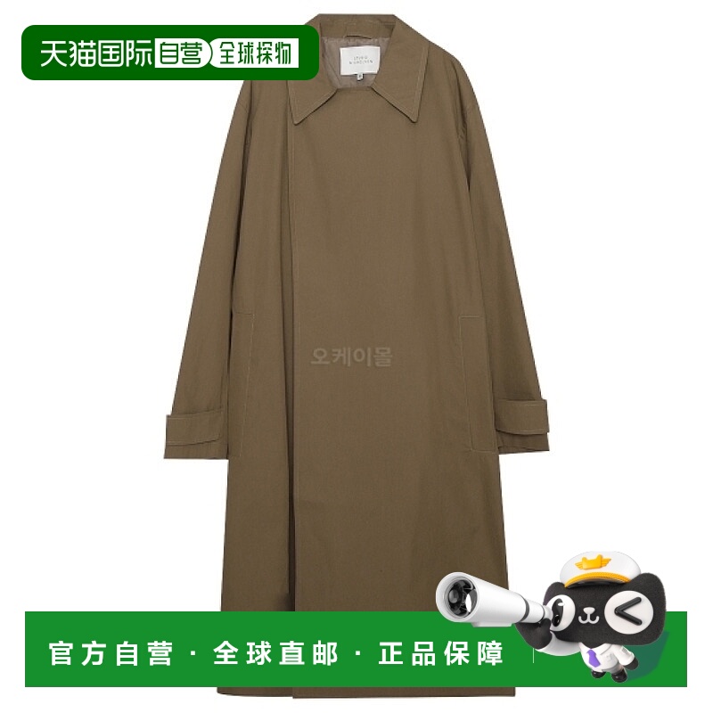 韩国直邮STUDIO NICHOLSON 软双排扣 MAC 土 (998) 外套长袖风衣