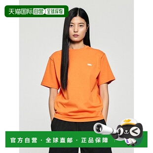 韩国直邮GOALSTUDIO 橘色空气网箱徽标 T 恤