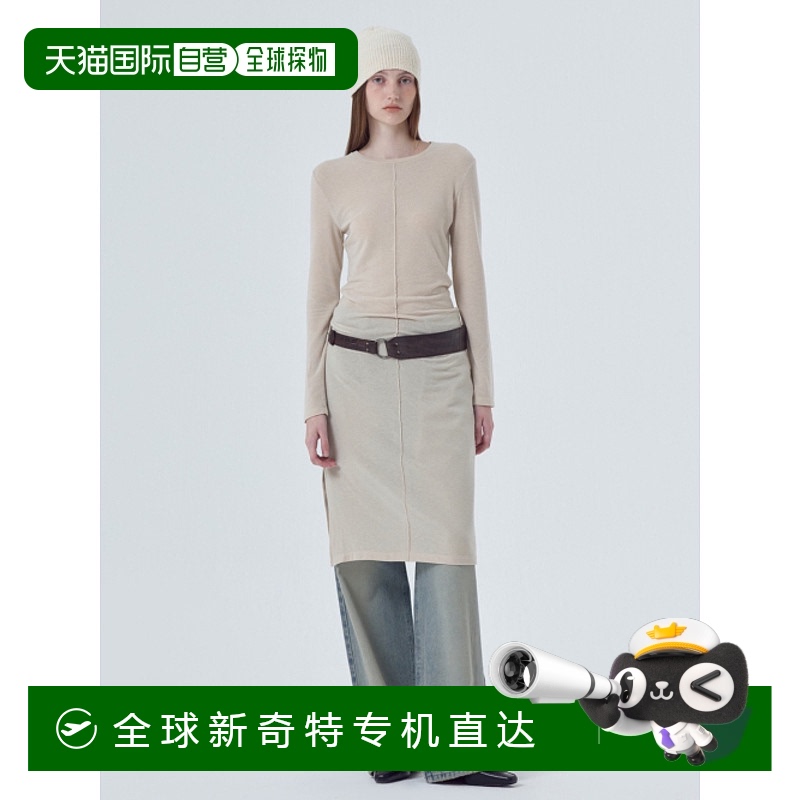 韩国直邮ETMON 女士连衣裙DR210TFF16 Pintuck Slit Jersey Dress