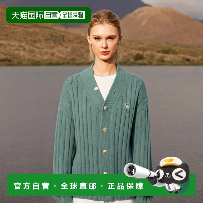 韩国直邮SATUR设计师款大气简约日常休闲个性针织衫SA23FWMK03GN