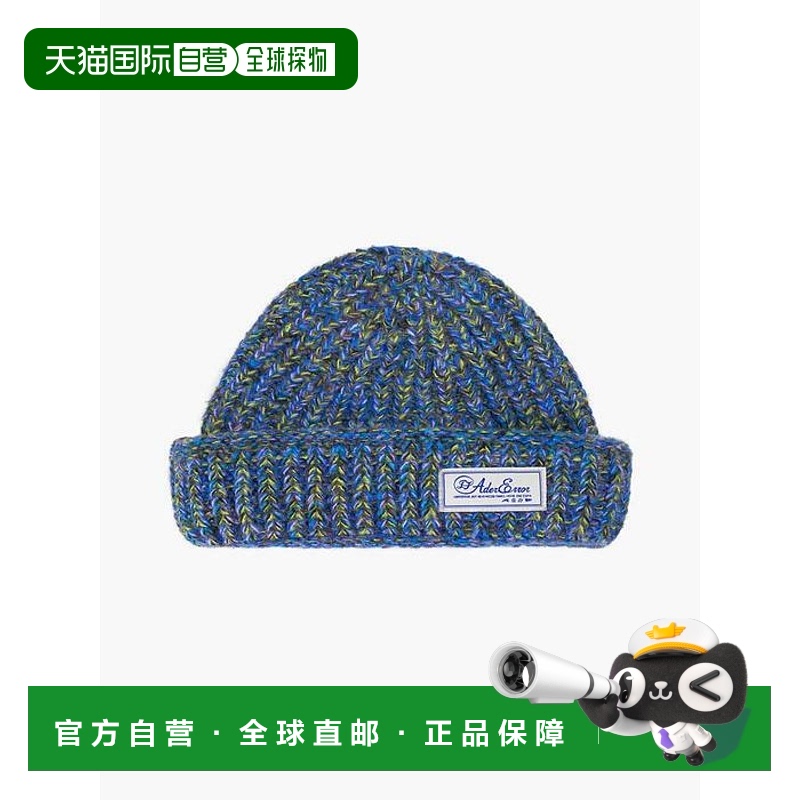 韩国直邮ADER ERROR 公用帽子Fluic logo beanie Z-Blue 30212989
