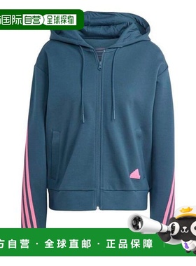 韩国直邮adidas 阿迪达斯未来图标三线拉链连帽衫 北极骑士 IL304