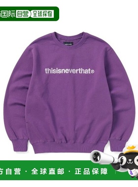 韩国直邮THISISNEVERTHAT 运动卫衣/套头衫T-Logo Crewneck Purpl