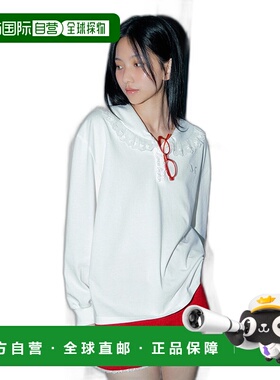 韩国直邮margarin fingers设计师款少女甜美新款日常女款T恤30603