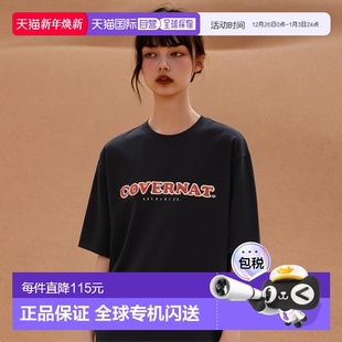 韩国直邮COVERNAT 透气高级感 T恤CO2202ST02NA公用潮流穿搭时尚