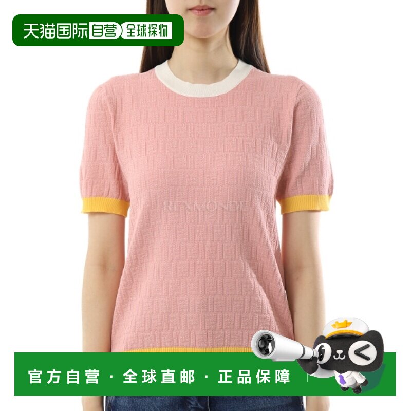 韩国直邮FENDI 棉丝混纺毛衣（FZXE94 AW4S F1W0S） 圆领针织衫