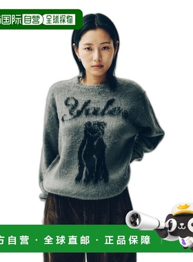 韩国直邮YALE秋冬新款韩版小熊校园日常复古毛衣女款YEW1KT102AGR