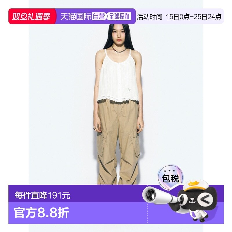 韩国直邮ASIF CALIE 女士雪纺衫CA24BBL004WT MEDAL FLARE SLEEVEL