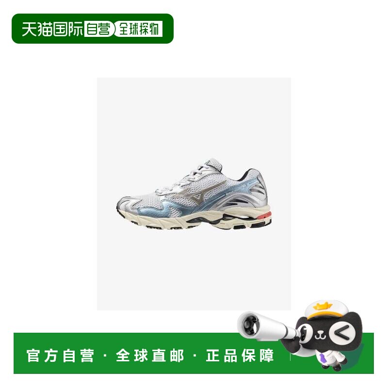 韩国直邮Mizuno Wave Rider 10 舒适时尚 涤纶跑步鞋 男女同款 白