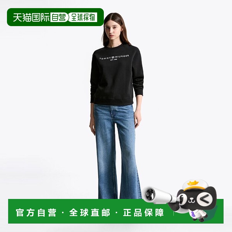 韩国直邮TOMMY HILFIGER 圆领标志运动衫 T22F7TTO061WT1BDS