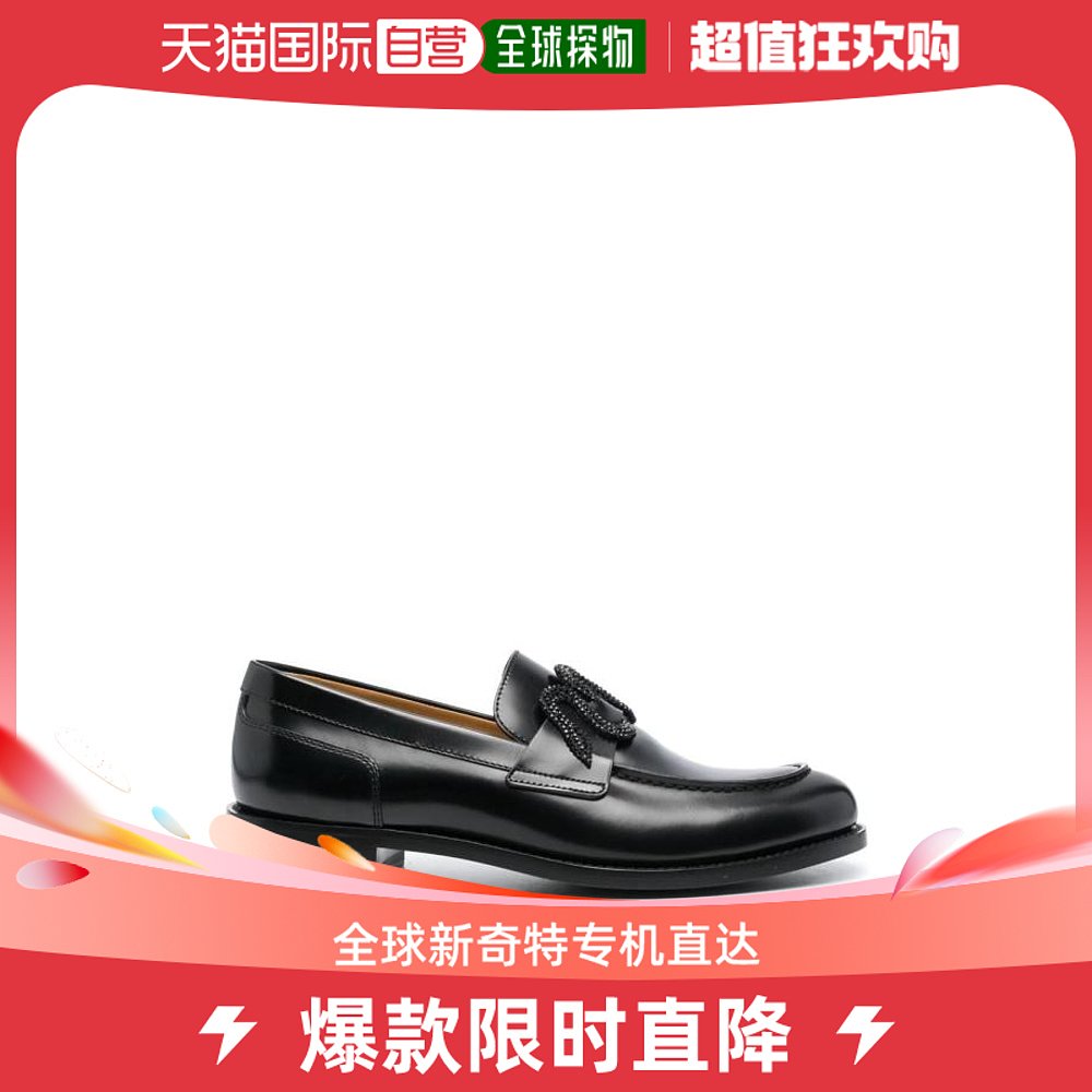 韩国直邮RENE CAOVILLA23FW乐福鞋女C118500200001V050BLACK