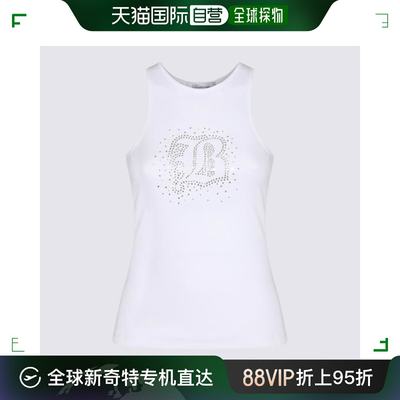 韩国直邮BLUMARINE24SS短袖T恤女P444T027A N0100OPTICAL WITHE