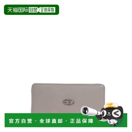 韩国直邮DIESEL Diesel Continental Zip L 徽标点饰钱包 X09015P