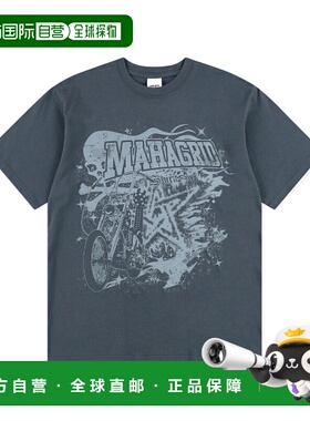 韩国直邮MAHAGRID街头潮牌24年新款美式复古校园休闲T恤MG2EMMT51