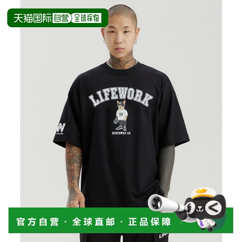 韩国直邮LIFEWORK 公用男士T恤LW232TS607新款