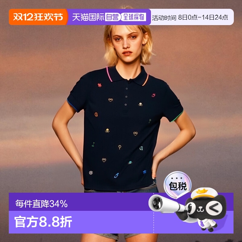 韩国直邮g/fore 女士 上装T恤高档 时尚百搭舒适 简约透气 高级感