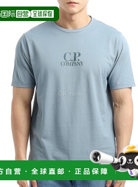 韩国直邮CP COMPANY 触感珠地网眼刺绣 T 恤 (18CMTS133A 006263G