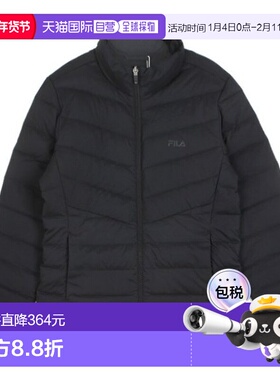 韩国直邮FILA PQF FS2DJG4251F-BLK 女士弹力管轻便羽绒服（带轮