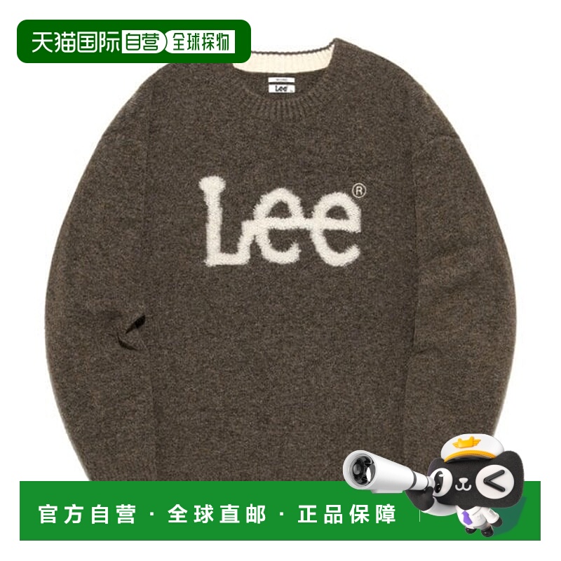 韩国直邮LEE LE2503KT02CL 李牌大抽搐徽标针织衫巧克力色
