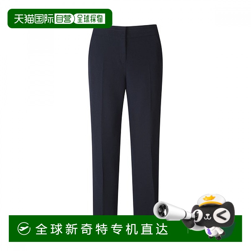 1h可退 韓國直郵沙查倫 藍色高腰修身西裝褲 HCBMPT101