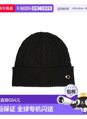 韩国直邮Coach蔻驰 士帽子306219674CO100292BLACK高级感正品