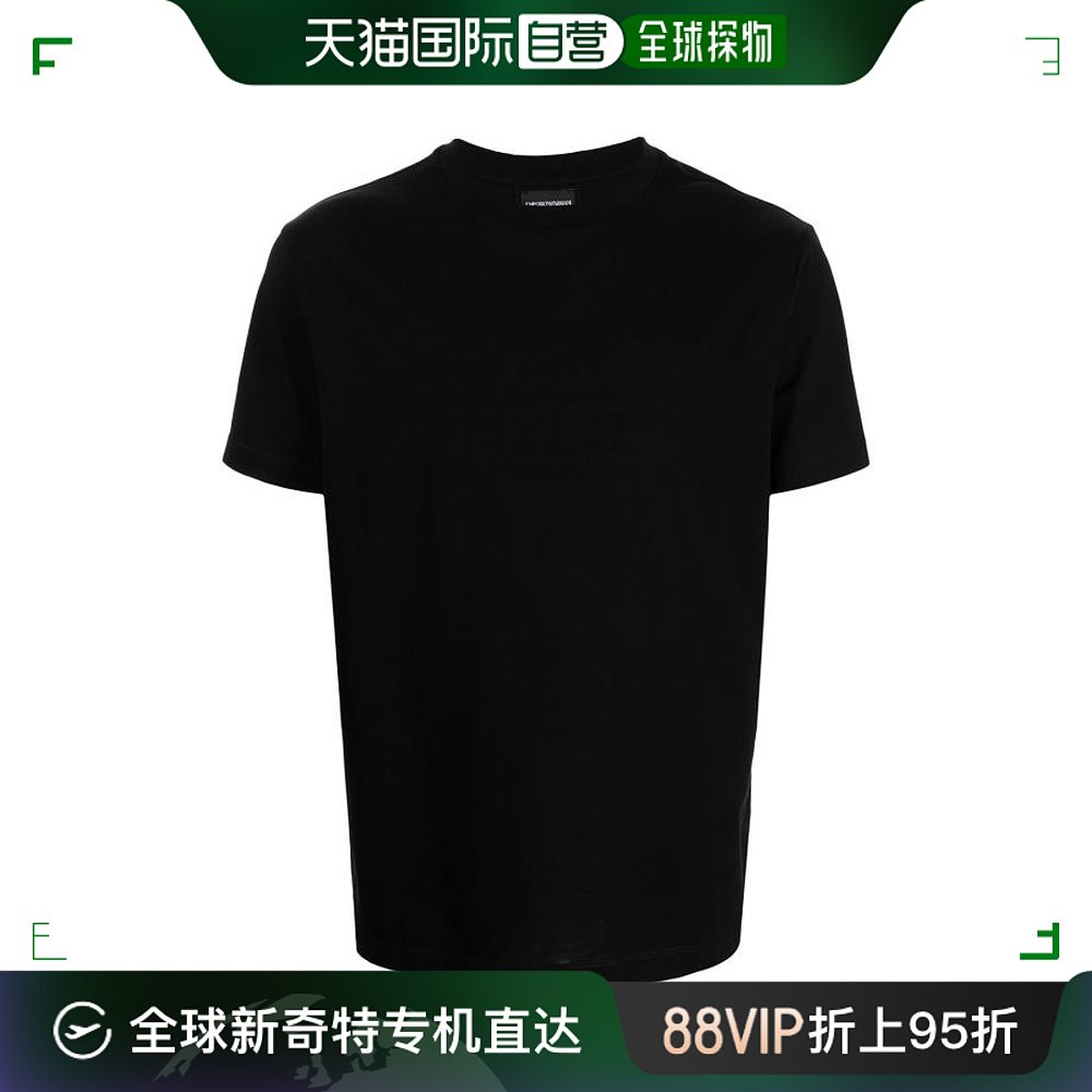 韩国直邮EMPORIO ARMANI24SS短袖T恤男8N1TD2Black