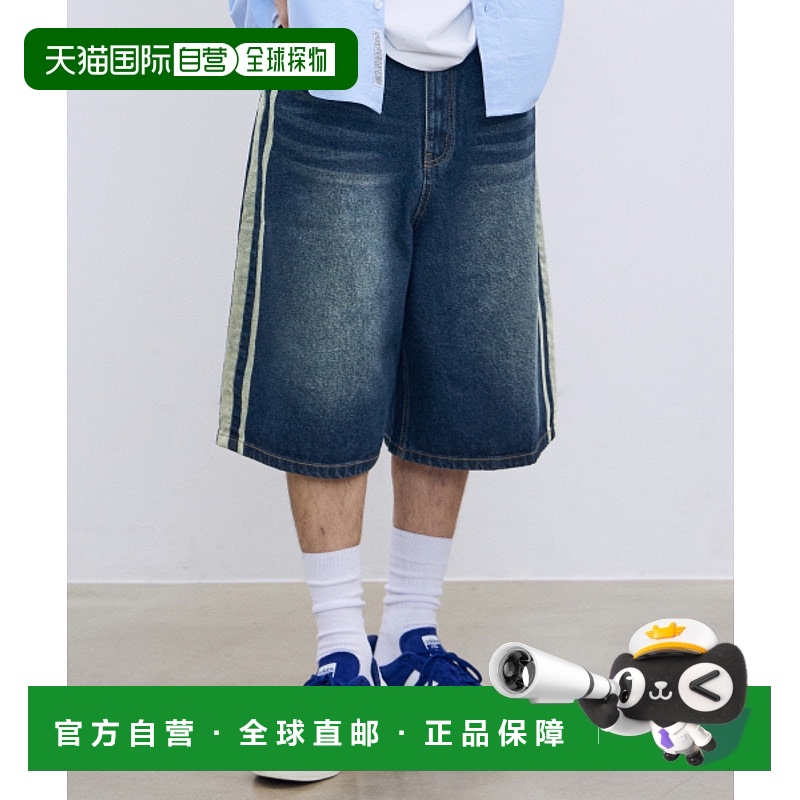 韩国直邮FILLUMINATE 公用短裤 FBEUUDT185IN Track Denim Shorts