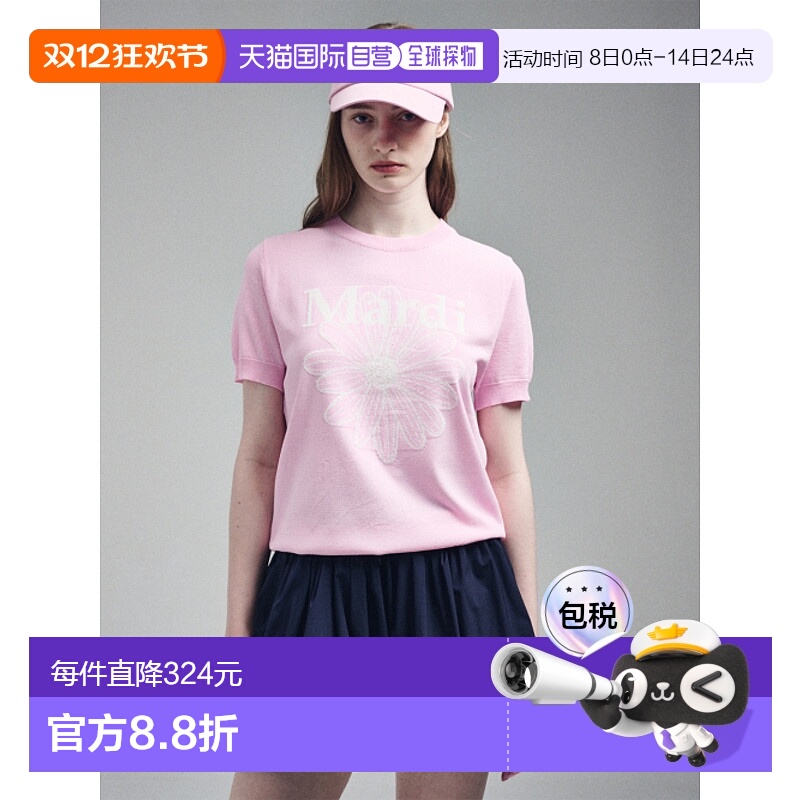 韩国直邮MARDI MERCREDI ACTIF 女士毛针织衫MARDI FLOWER KNIT T